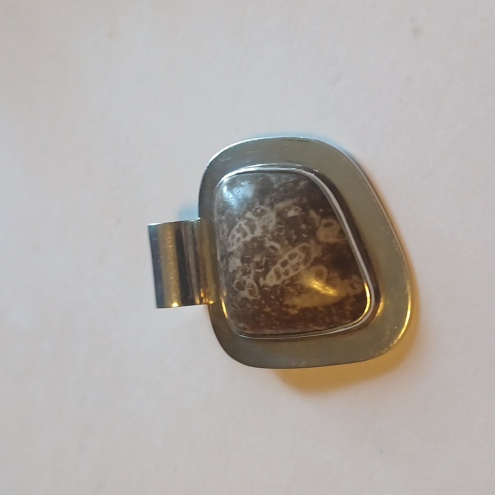 GENUINE FOSSIL STERLING SILVER PENDANT, NEW, HALLMARKED 925, RARE FIND